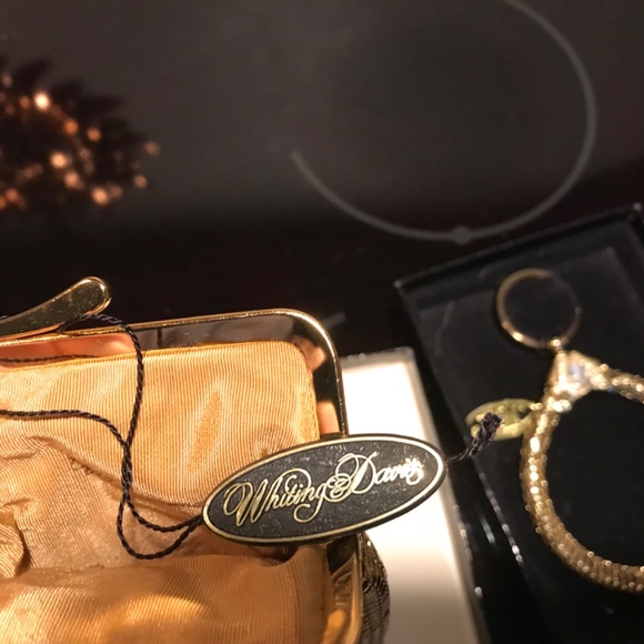 Vintage Whiting & Davis Gold Gold Mesh Keychain and Cigarette Case - Picture 4 of 10